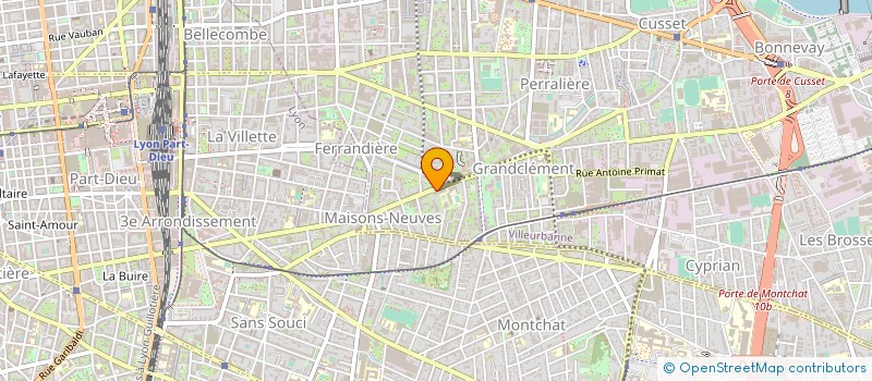 localisation de l'entreprise MONSIEUR GABRIEL GARAMBOIS  VILLEURBANNE