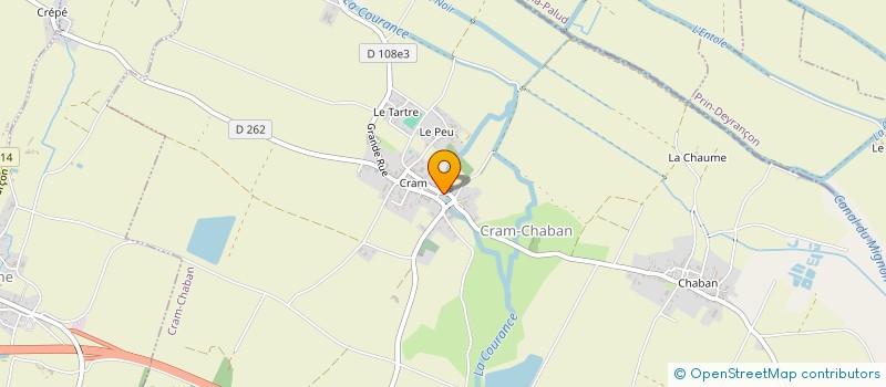 localisation de l'entreprise MONSIEUR GABRIEL GAUME  CRAM-CHABAN
