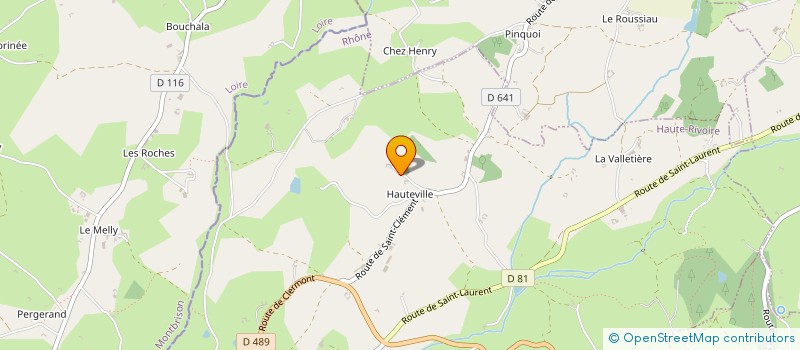 localisation de l'entreprise MONSIEUR GABRIEL GAYET  HAUTE-RIVOIRE