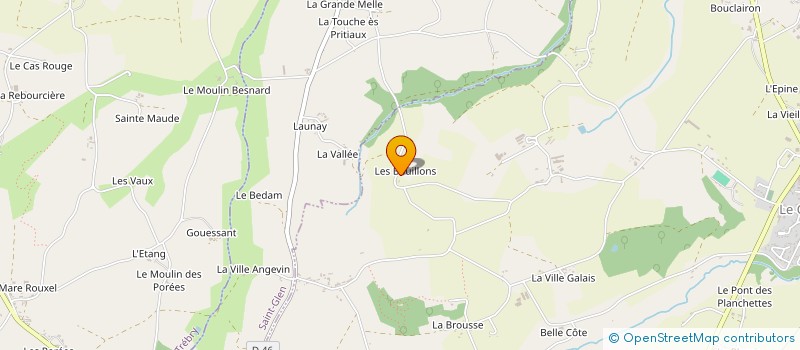 localisation de l'entreprise MONSIEUR GABRIEL GEFFROY à LE MENE