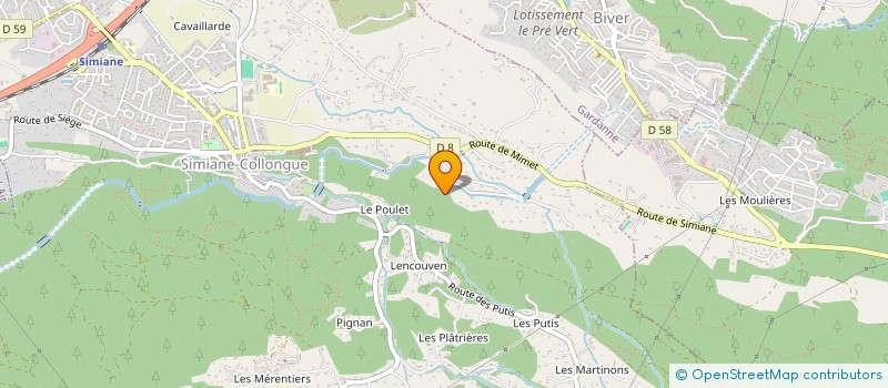 localisation de l'entreprise MONSIEUR GABRIEL GENEVEY  SIMIANE-COLLONGUE