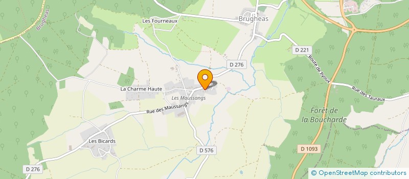 localisation de l'entreprise MONSIEUR GABRIEL GENIN  BRUGHEAS