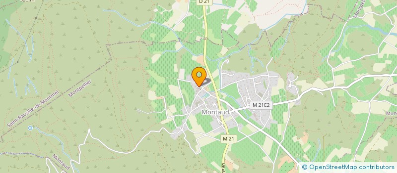 localisation de l'entreprise MONSIEUR GABRIEL GERVOIS  MONTAUD
