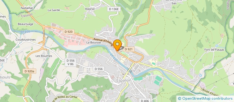 localisation de l'entreprise MONSIEUR GABRIEL GIVONETTI  ESPALION