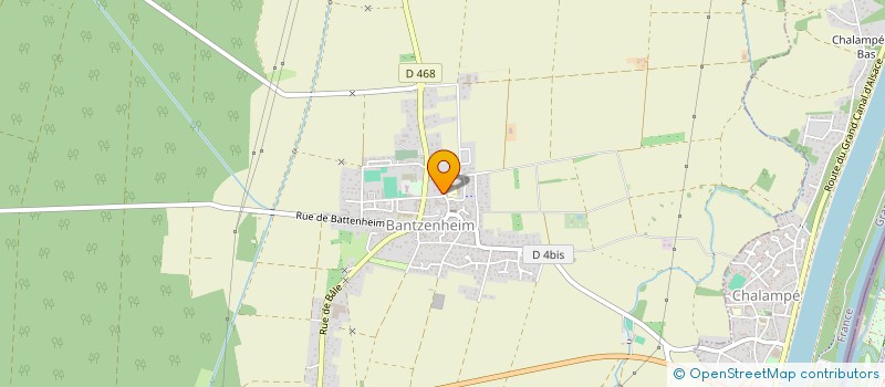 localisation de l'entreprise MONSIEUR GABRIEL GODINAT  BANTZENHEIM