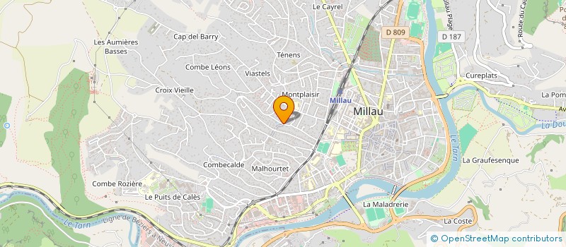 localisation de l'entreprise MONSIEUR GABRIEL GREUB  MILLAU