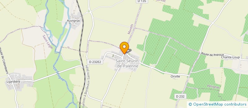 localisation de l'entreprise MONSIEUR GABRIEL GUERIN  SAINT-SEURIN-DE-PALENNE