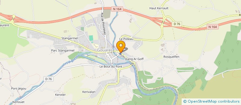 localisation de l'entreprise MONSIEUR GABRIEL GUIGUEN  GOUAREC