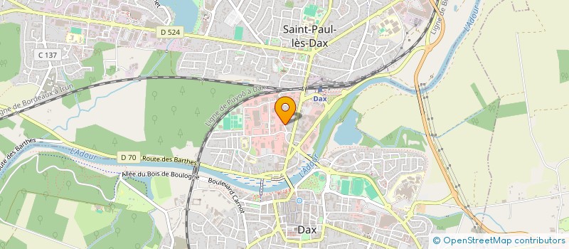 localisation de l'entreprise MONSIEUR GABRIEL GUIHARD  DAX