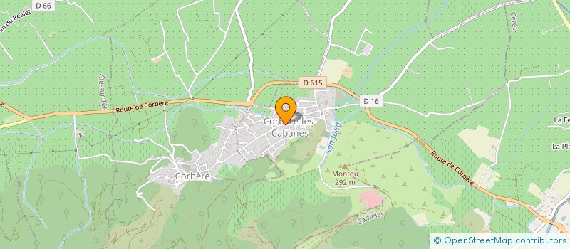 localisation de l'entreprise MONSIEUR GABRIEL GUINCHARD  CORBERE-LES-CABANES