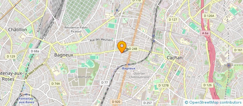 localisation de l'entreprise MONSIEUR GABRIEL HARITON à BAGNEUX