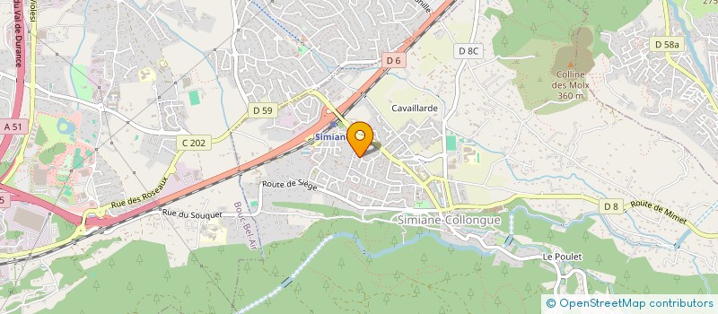 localisation de l'entreprise MONSIEUR GABRIEL HASBROUCQ  SIMIANE-COLLONGUE