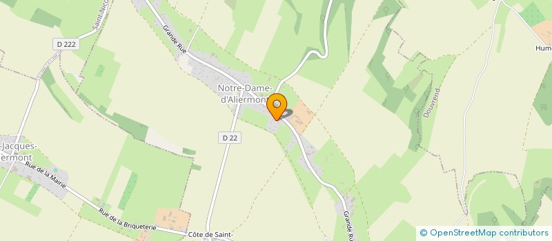 localisation de l'entreprise MONSIEUR GABRIEL HAUDEBOURG  NOTRE DAME D'ALIERMONT