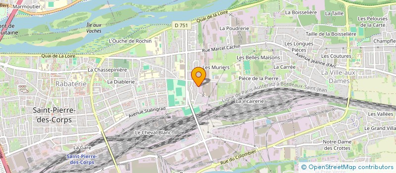 localisation de l'entreprise MONSIEUR GABRIEL HERBRETEAU  SAINT-PIERRE-DES-CORPS