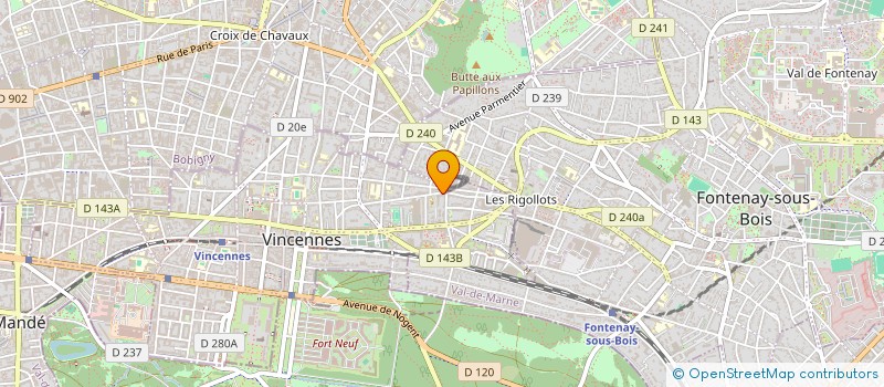 localisation de l'entreprise MONSIEUR GABRIEL HOAREAU à VINCENNES