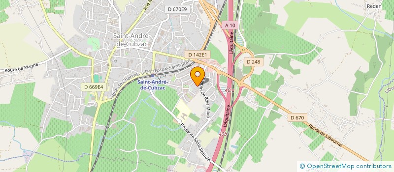 localisation de l'entreprise MONSIEUR GABRIEL HOLIE  SAINT-ANDRE-DE-CUBZAC