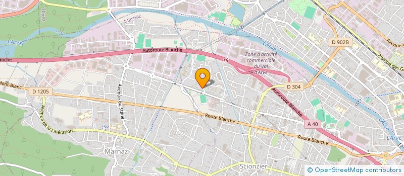 localisation de l'entreprise MONSIEUR GABRIEL HONGROIS  SCIONZIER