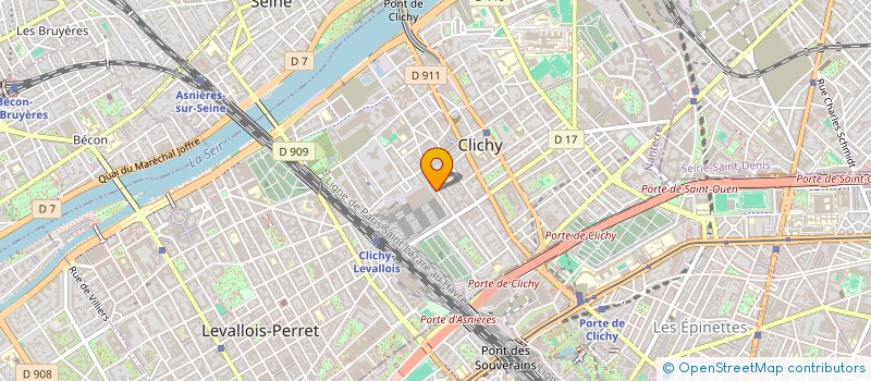 localisation de l'entreprise MONSIEUR GABRIEL HONNORAT à CLICHY