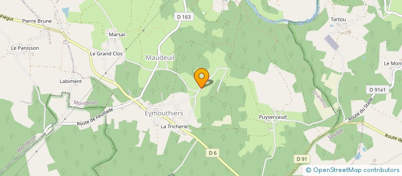 localisation de l'entreprise MONSIEUR GABRIEL HOREAU -REMY à EYMOUTHIERS