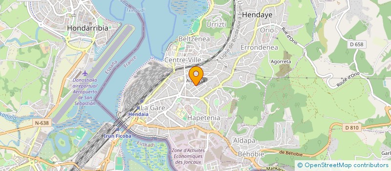 localisation de l'entreprise MONSIEUR GABRIEL HORIOT à HENDAYE