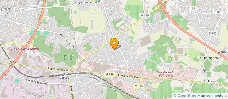 localisation de l'entreprise MONSIEUR GABRIEL HOUDOU à BASSE-GOULAINE