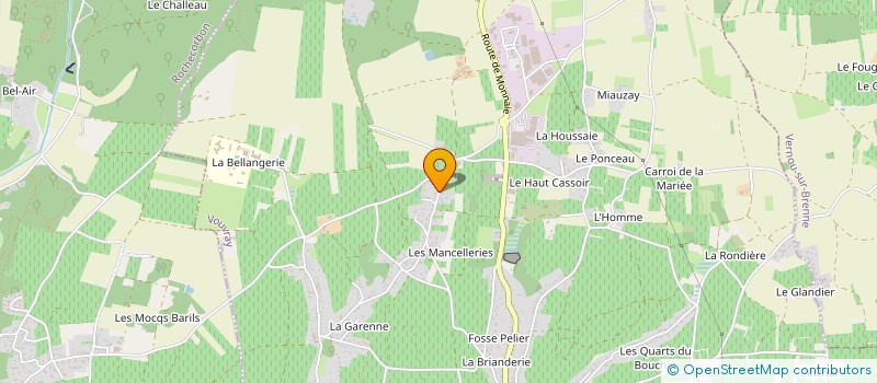 localisation de l'entreprise MONSIEUR GABRIEL HUBERT  VOUVRAY