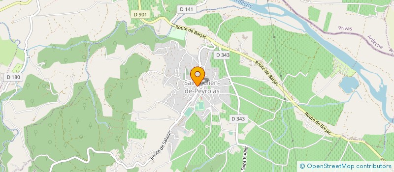 localisation de l'entreprise MONSIEUR GABRIEL HUCHARD  SAINT-JULIEN-DE-PEYROLAS