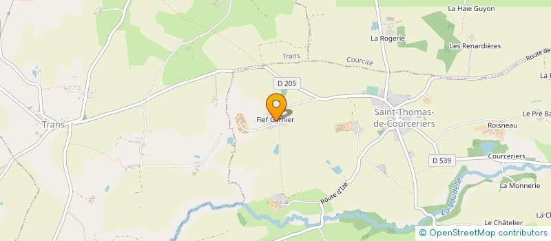 localisation de l'entreprise MONSIEUR GABRIEL HUET  SAINT-THOMAS-DE-COURCERIERS