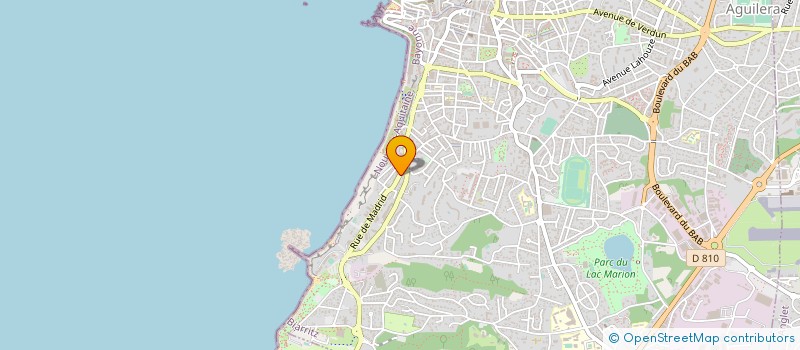 localisation de l'entreprise MONSIEUR GABRIEL HUGUET  BIARRITZ