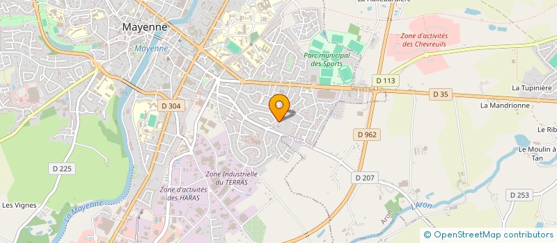 localisation de l'entreprise MONSIEUR GABRIEL IBALA MOUELE  MAYENNE