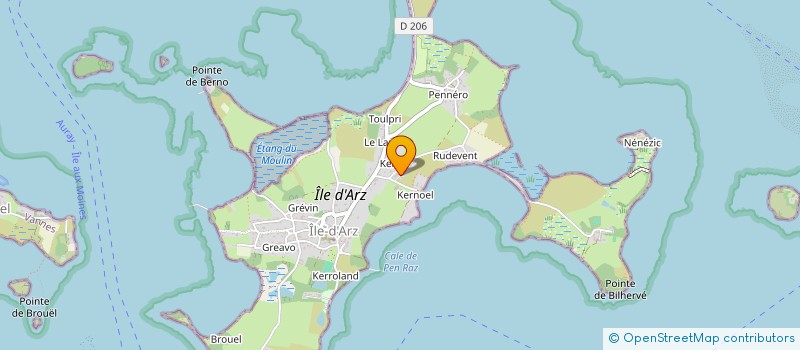 localisation de l'entreprise MONSIEUR GABRIEL JACOB  ILE D'ARZ