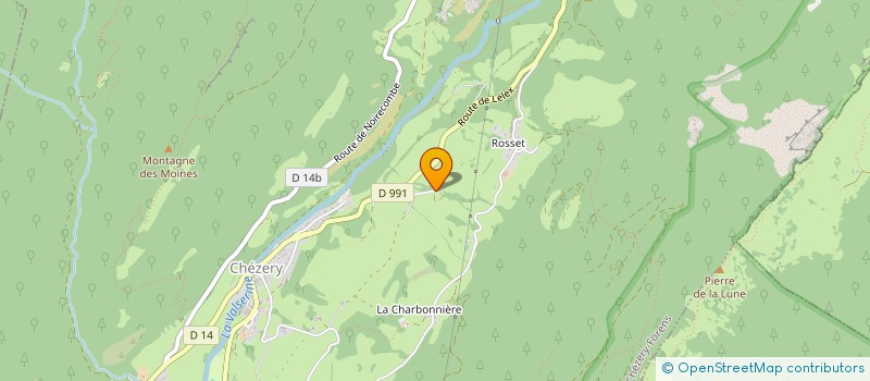 localisation de l'entreprise MONSIEUR GABRIEL JACQUINOD-CARRY  CHEZERY-FORENS