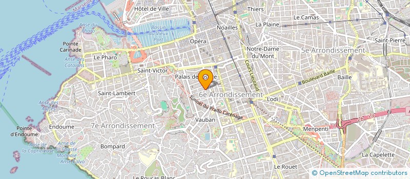 localisation de l'entreprise MONSIEUR GABRIEL JAMAULT à MARSEILLE