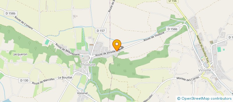 localisation de l'entreprise MONSIEUR GABRIEL JAYET  THODURE