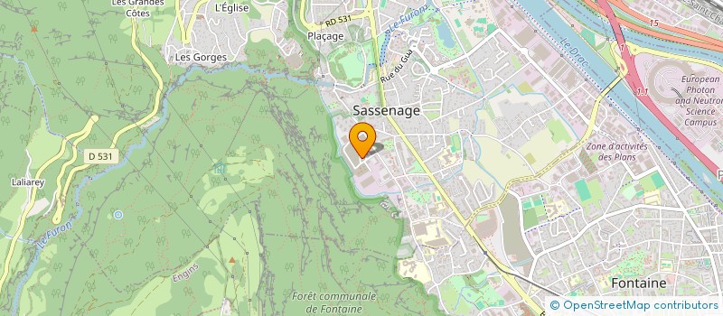 localisation de l'entreprise MONSIEUR GABRIEL KIRCHER  SASSENAGE