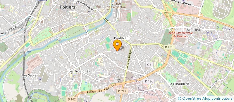 localisation de l'entreprise MONSIEUR GABRIEL KUENTZ  POITIERS