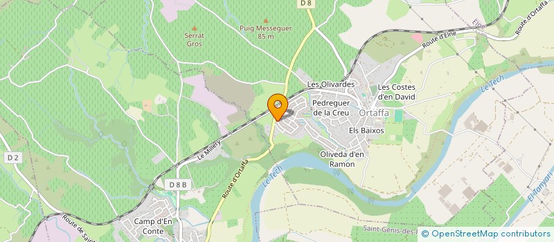 localisation de l'entreprise MONSIEUR GABRIEL LA MURA  ORTAFFA