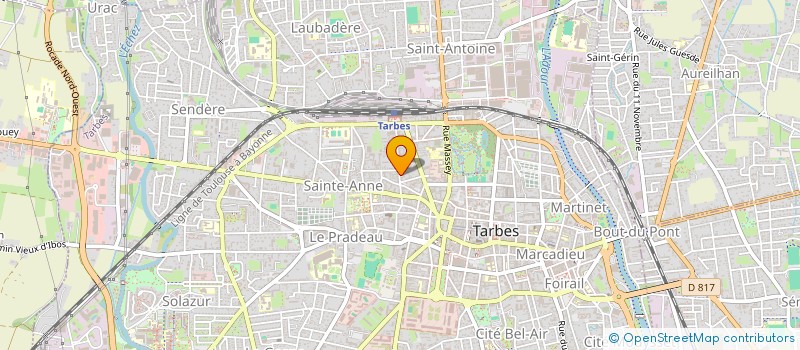 localisation de l'entreprise MONSIEUR GABRIEL LABADIE--RUSTAN  TARBES