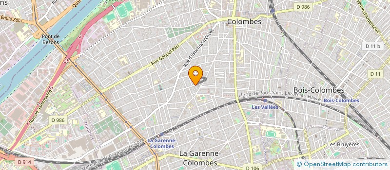 localisation de l'entreprise MONSIEUR GABRIEL LABOURDETTE  LA GARENNE-COLOMBES