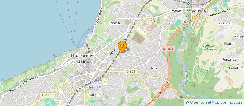 localisation de l'entreprise MONSIEUR GABRIEL LACOUR à THONON-LES-BAINS