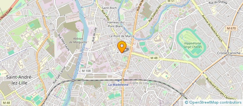 localisation de l'entreprise MONSIEUR GABRIEL LACROIX à MARCQ-EN-BARŒUL