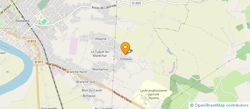 localisation de l'entreprise MONSIEUR GABRIEL LAFITTE  TONNEINS