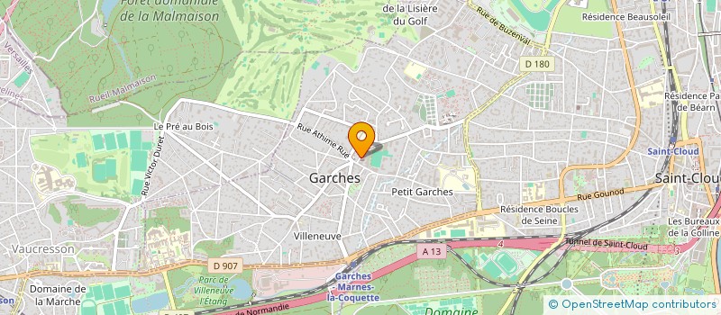 localisation de l'entreprise MONSIEUR GABRIEL LAGUARIGUE DE SURVILLIERS à GARCHES
