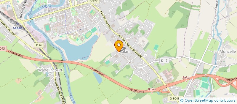 localisation de l'entreprise MONSIEUR GABRIEL LAMBINET  BALAN