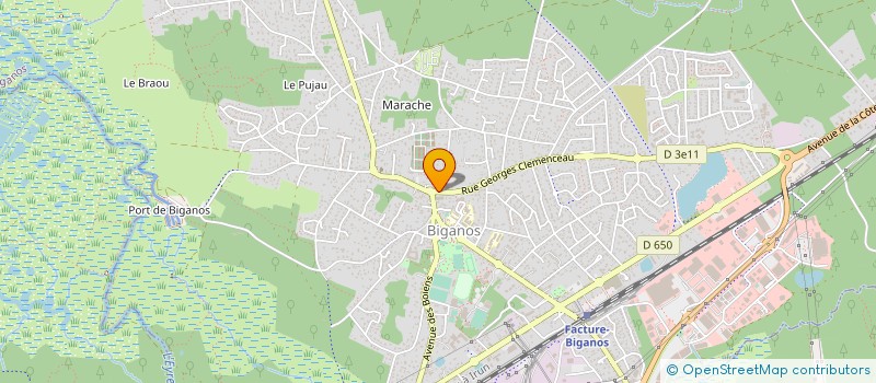 localisation de l'entreprise MONSIEUR GABRIEL LAMCHACHTI  BIGANOS