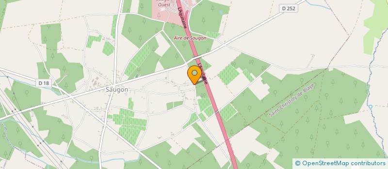 localisation de l'entreprise MONSIEUR GABRIEL LANDRIT  SAUGON