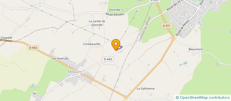 localisation de l'entreprise MONSIEUR GABRIEL LARUE à MEAUTIS