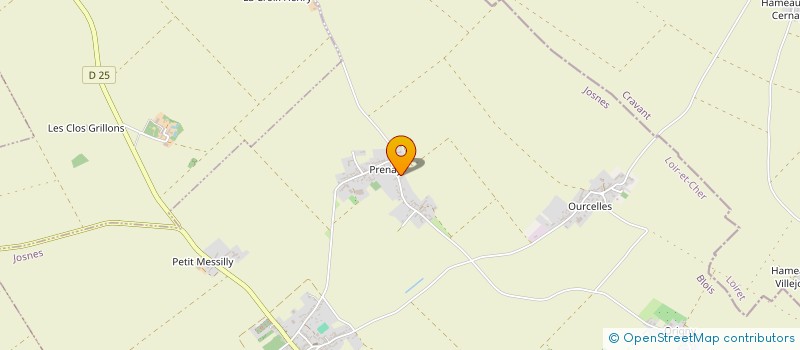 localisation de l'entreprise MONSIEUR GABRIEL LAURILLOT  JOSNES