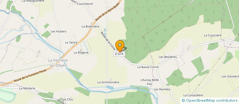 localisation de l'entreprise MONSIEUR GABRIEL LE BOSSE à LA FERRIERE-AU-DOYEN