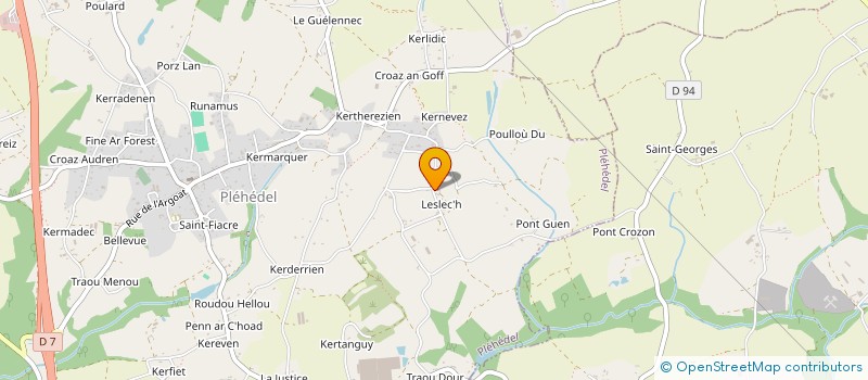 localisation de l'entreprise MONSIEUR GABRIEL LE FLOCH  PLEHEDEL